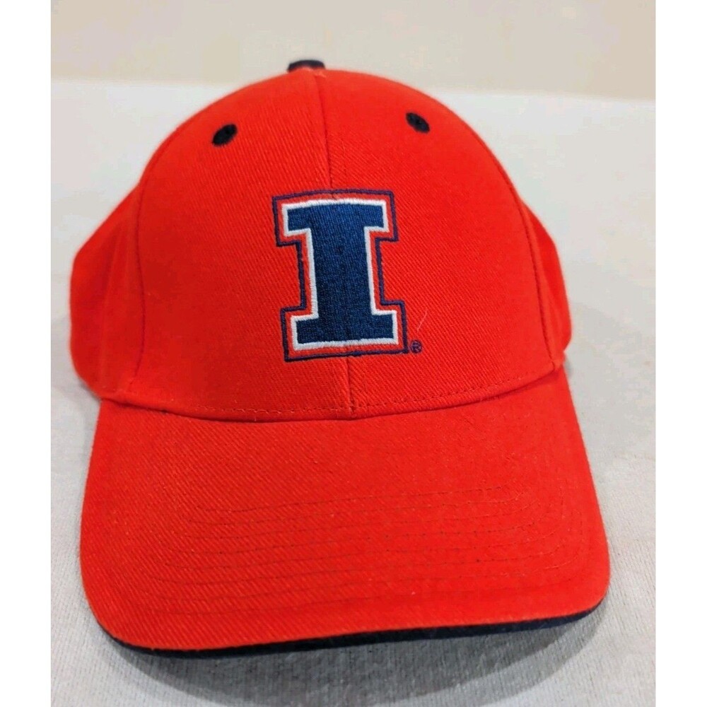 University Of Illinois Fighting Illini Signatures Strapback Orange Hat Cap NCAA